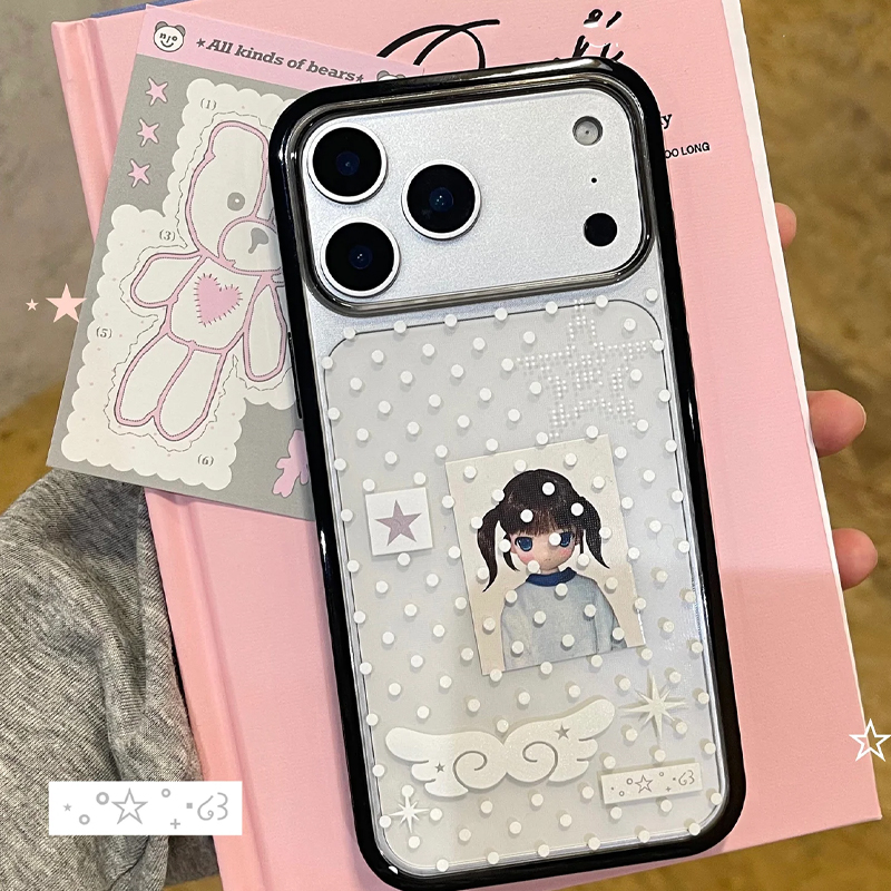 Ins Korean Girl Polka Dots Win - Phone Cases Girls recensie en prijs