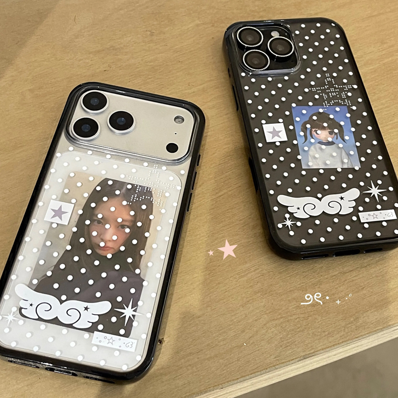 Ins Korean Girl Polka Dots Win - Phone Cases Girls recensie en prijs