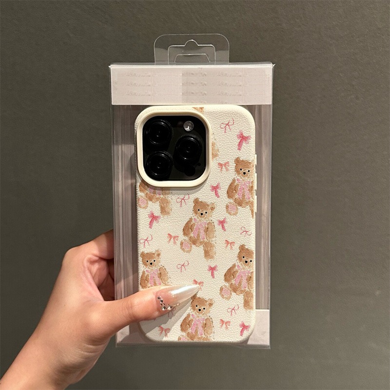 Adorable Pink Bow Bear Design  - Phone Cases Girls recensie en prijs