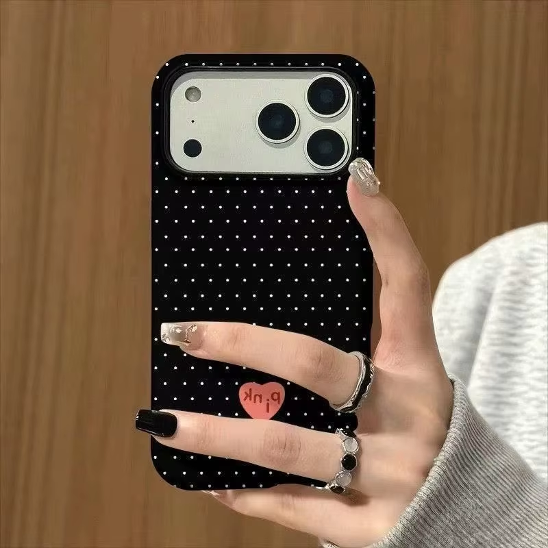 Fresh Simple Black Polka Dot H - Phone Cases Black recensie en prijs