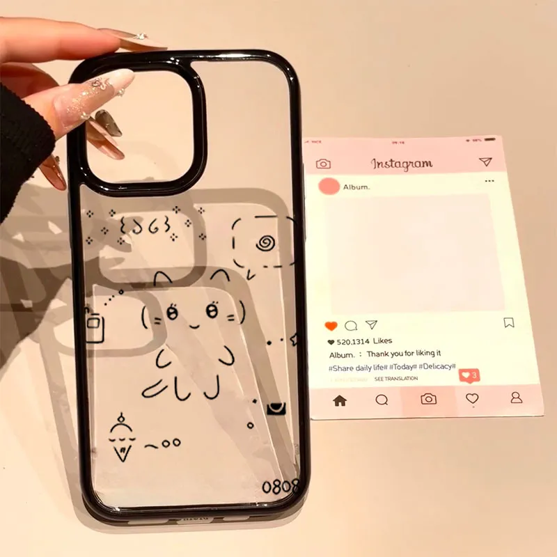 Ins Korean Lovely Line Rabbit  - Phone Cases Kawaii recensie en prijs