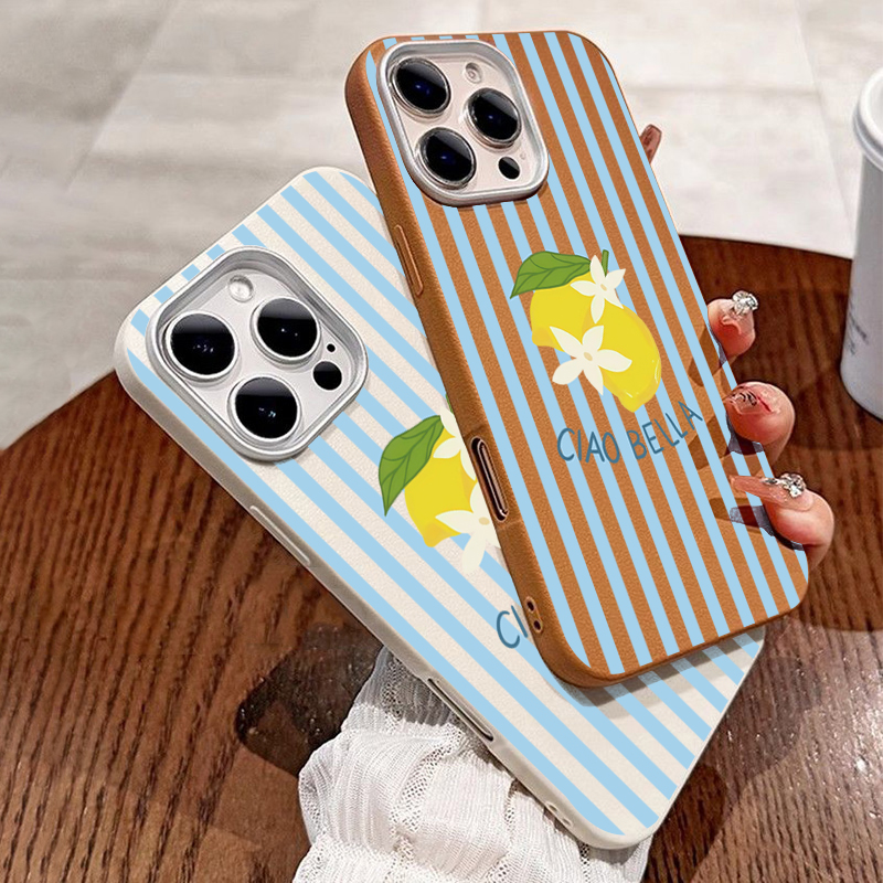 Lemon Striped Retro Design Sui - Phone Cases Designer recensie en prijs