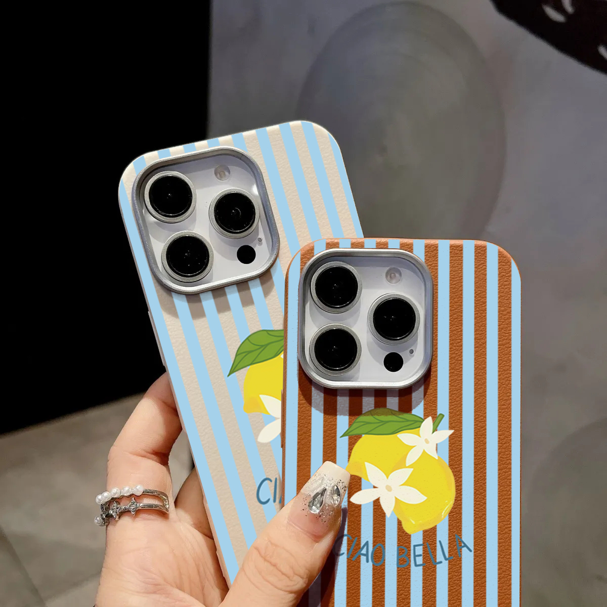 Lemon Striped Retro Design Sui - Phone Cases Designer recensie en prijs