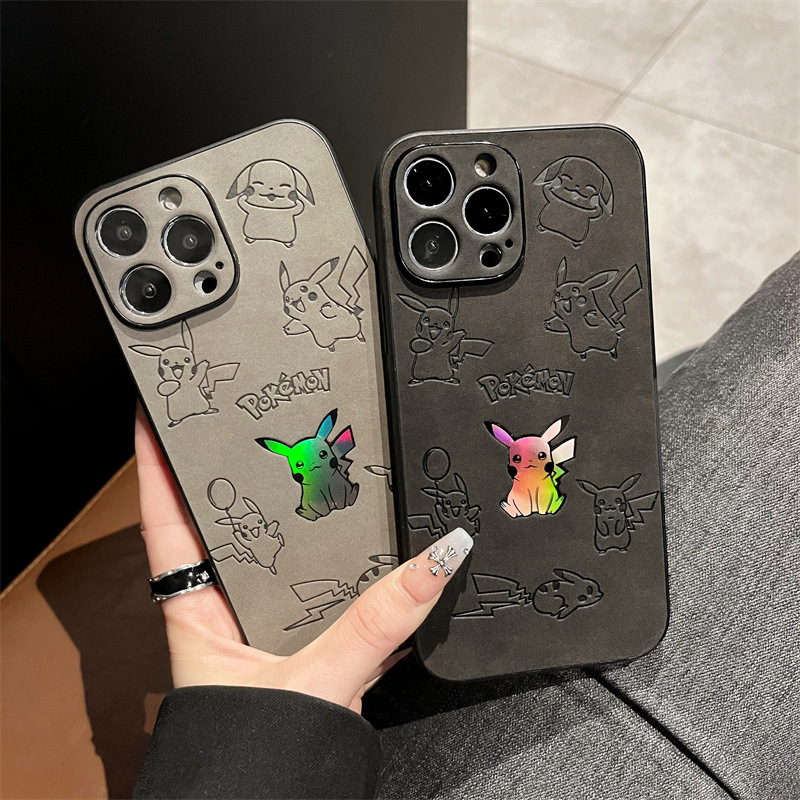 Cartoon Pikachu Faux Leather L - Phone Cases Durable recensie en prijs