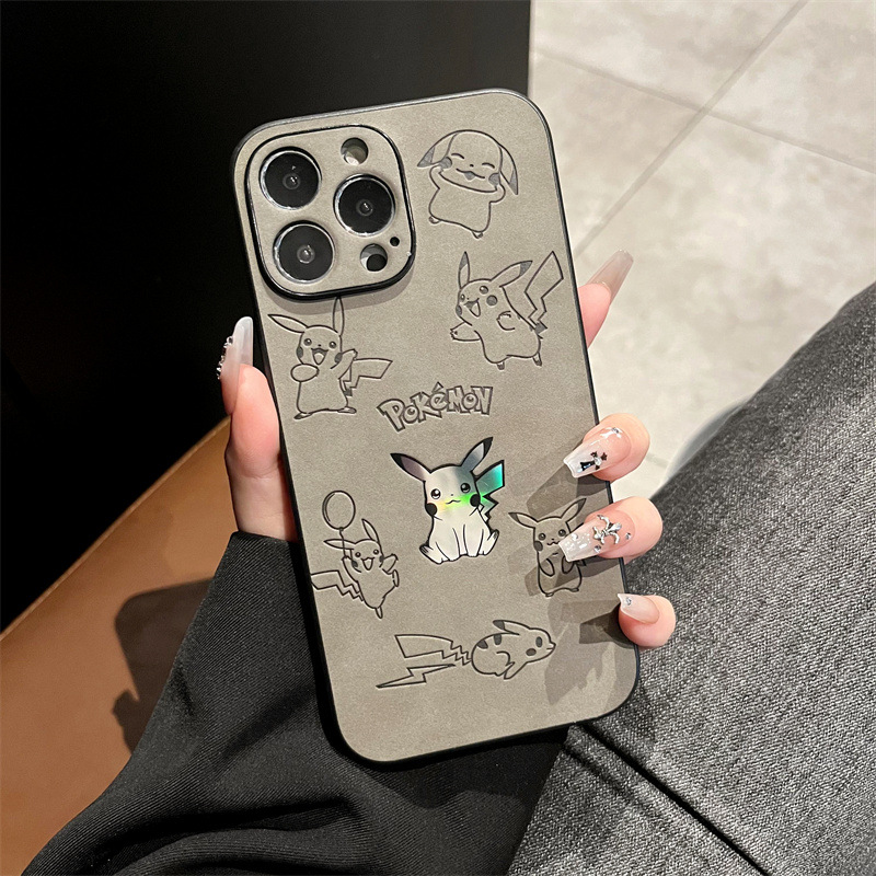 Cartoon Pikachu Faux Leather L - Phone Cases Durable recensie en prijs