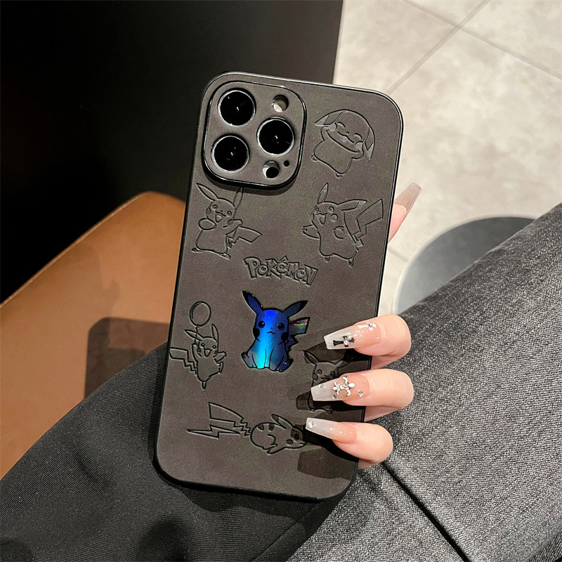 Cartoon Pikachu Faux Leather L - Phone Cases Durable recensie en prijs