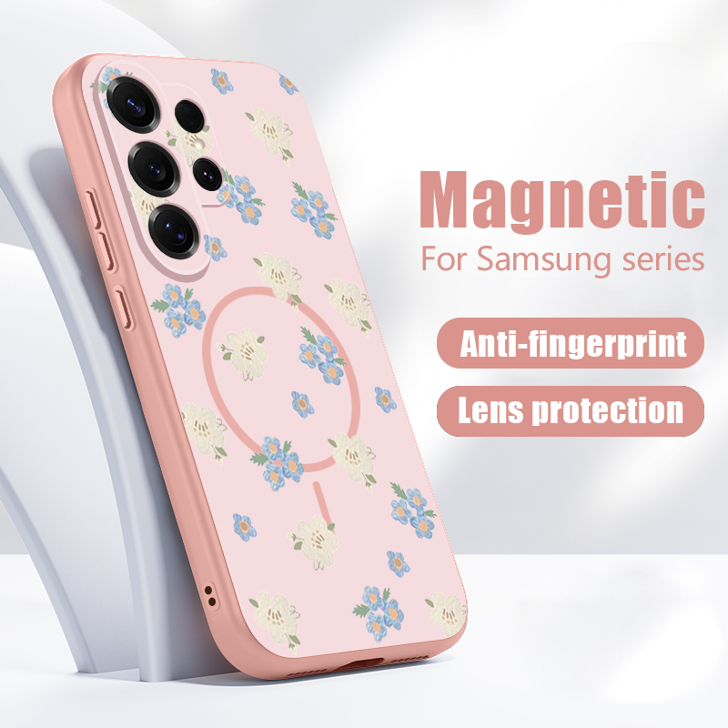 Blue Flowers Pattern Case For  - Phone Cases Galaxy S26 recensie en prijs