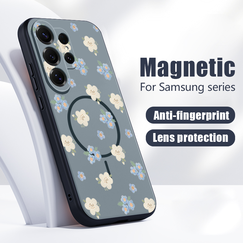 Blue Flowers Pattern Case For  - Phone Cases Galaxy S26 recensie en prijs