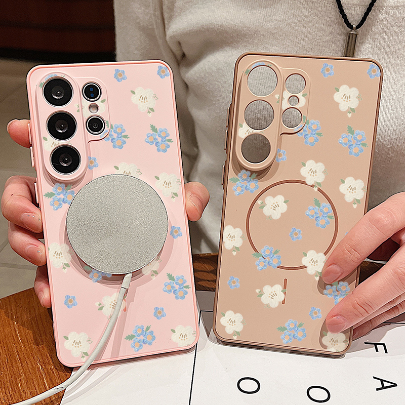 Blue Flowers Pattern Case For  - Phone Cases Galaxy S26 recensie en prijs