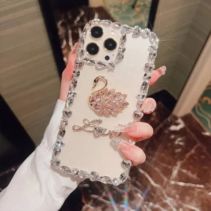 Diamond Love Crystal Swan Phon - Phone Cases Arc recensie en prijs