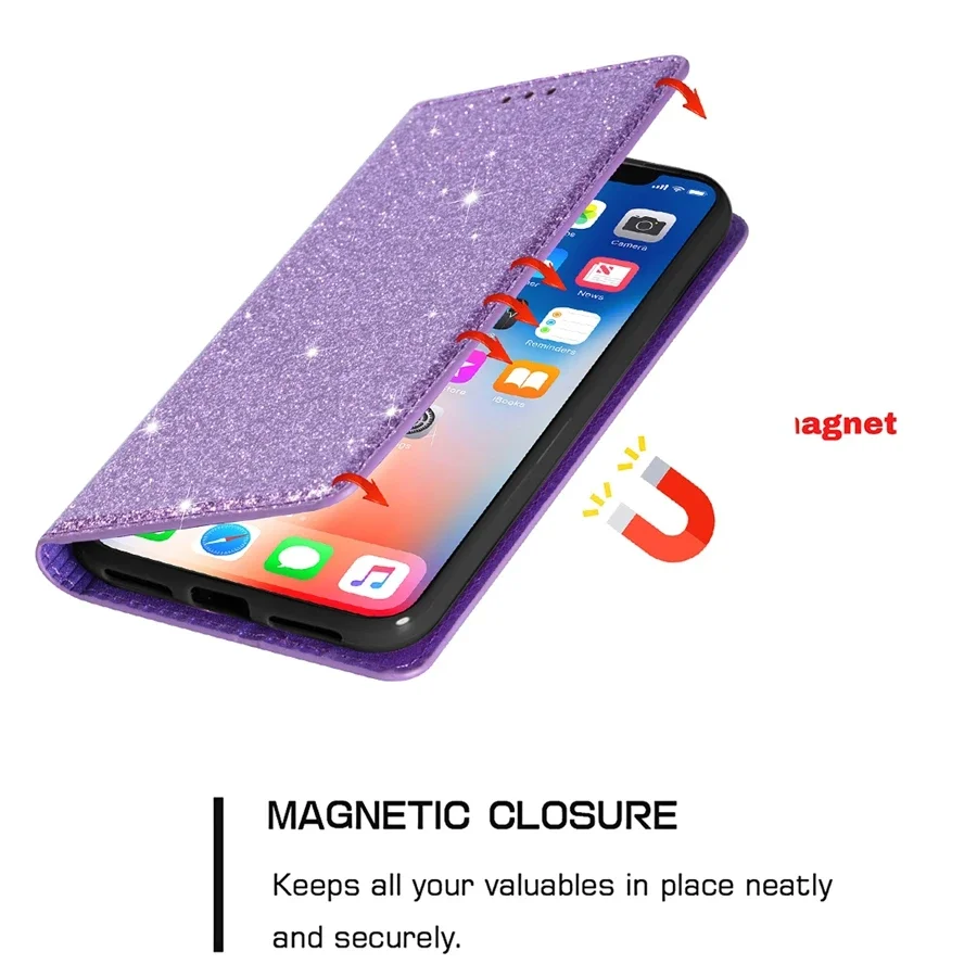 Wallet Bling Glitter Slot Magn - Phone Cases Arc recensie en prijs