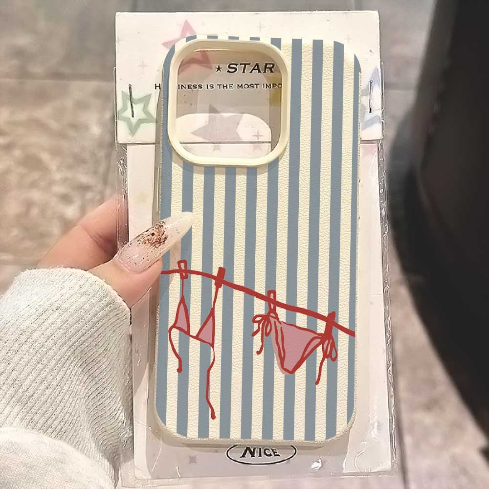 Blue White Striped Bikini Phon - Phone Cases Durable recensie en prijs