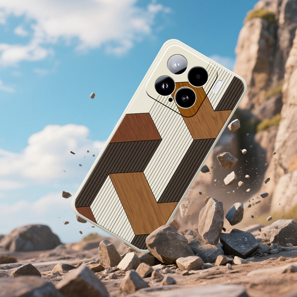 Geometric Style Wooden Phone C - Phone Cases Xiaomi 15 recensie en prijs