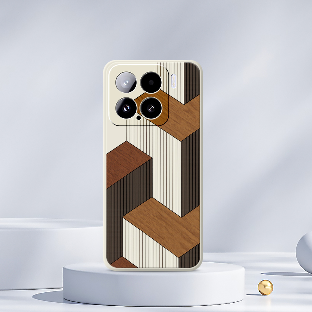 Geometric Style Wooden Phone C - Phone Cases Xiaomi 15 recensie en prijs