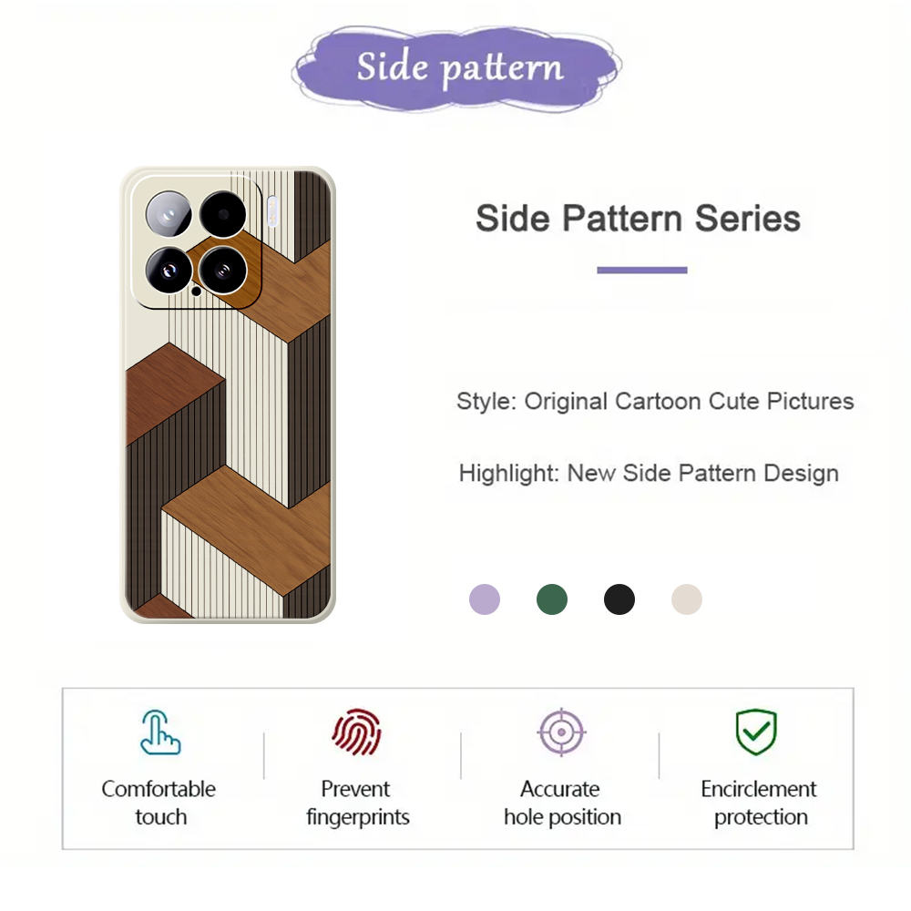 Geometric Style Wooden Phone C - Phone Cases Xiaomi 15 recensie en prijs