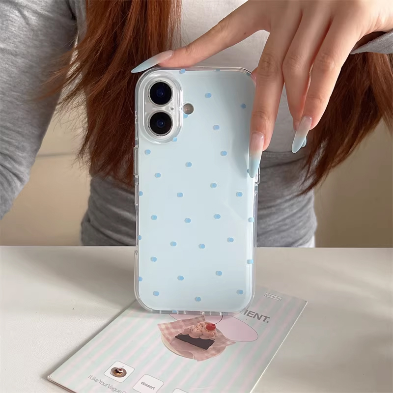 Korean Ins Girl Simple Blue Pi - Phone Cases Girls recensie en prijs