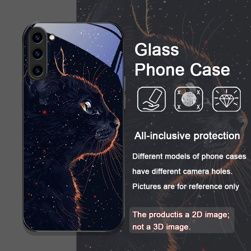 Black Personality Cool Cat Tem - Phone Cases Black recensie en prijs