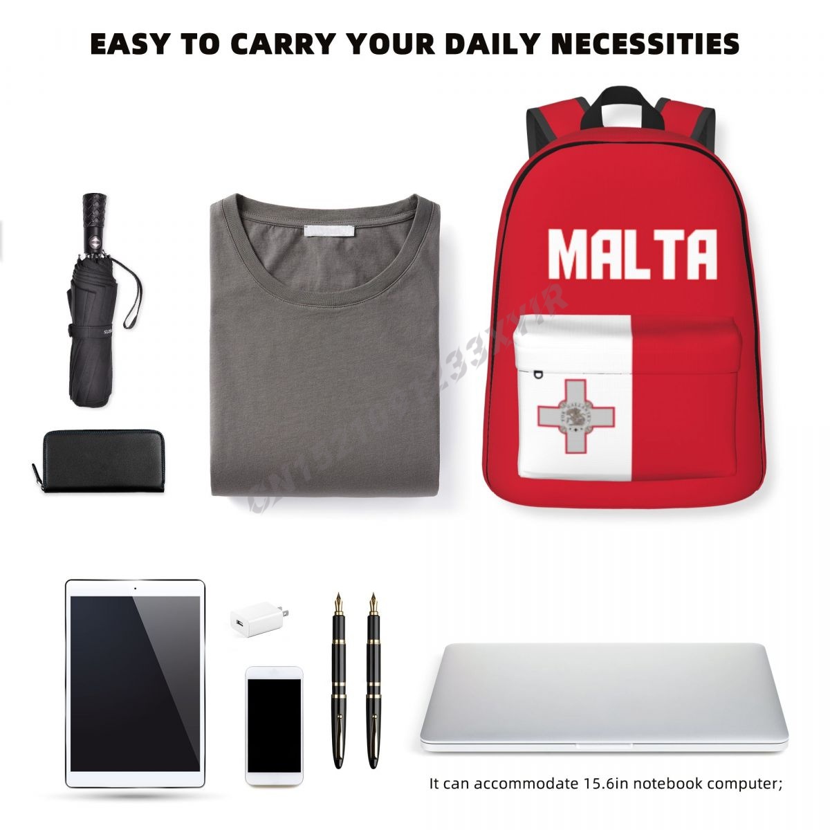 Unisex Backpack Malta Flag Mal - Phone Cases Malta recensie en prijs