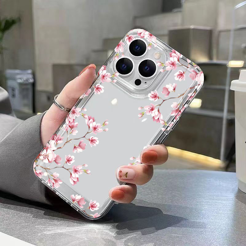 Pink Flower Design Transparent - Phone Cases Best recensie en prijs