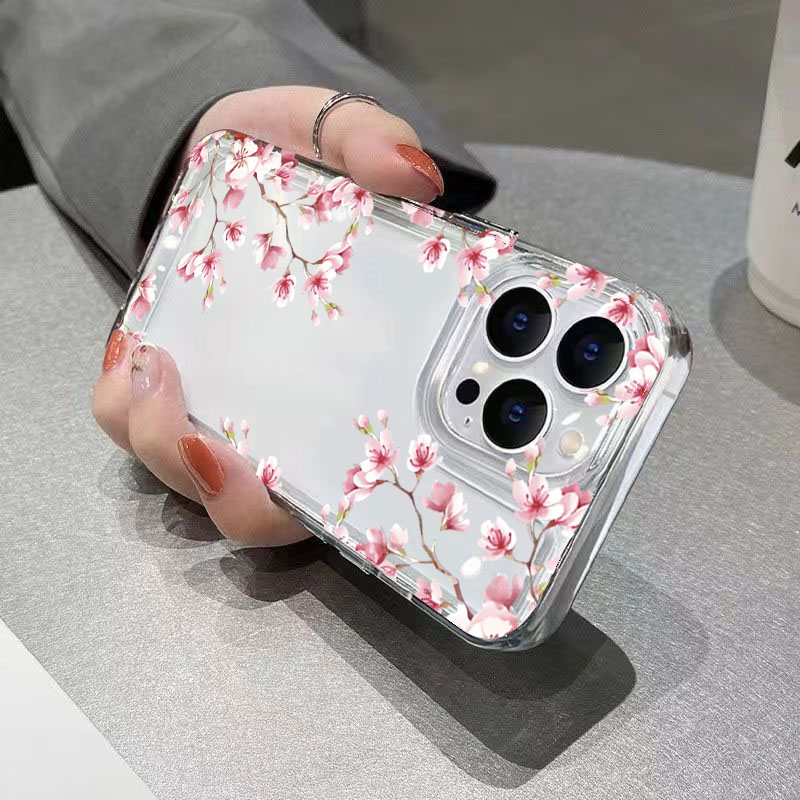 Pink Flower Design Transparent - Phone Cases Best recensie en prijs