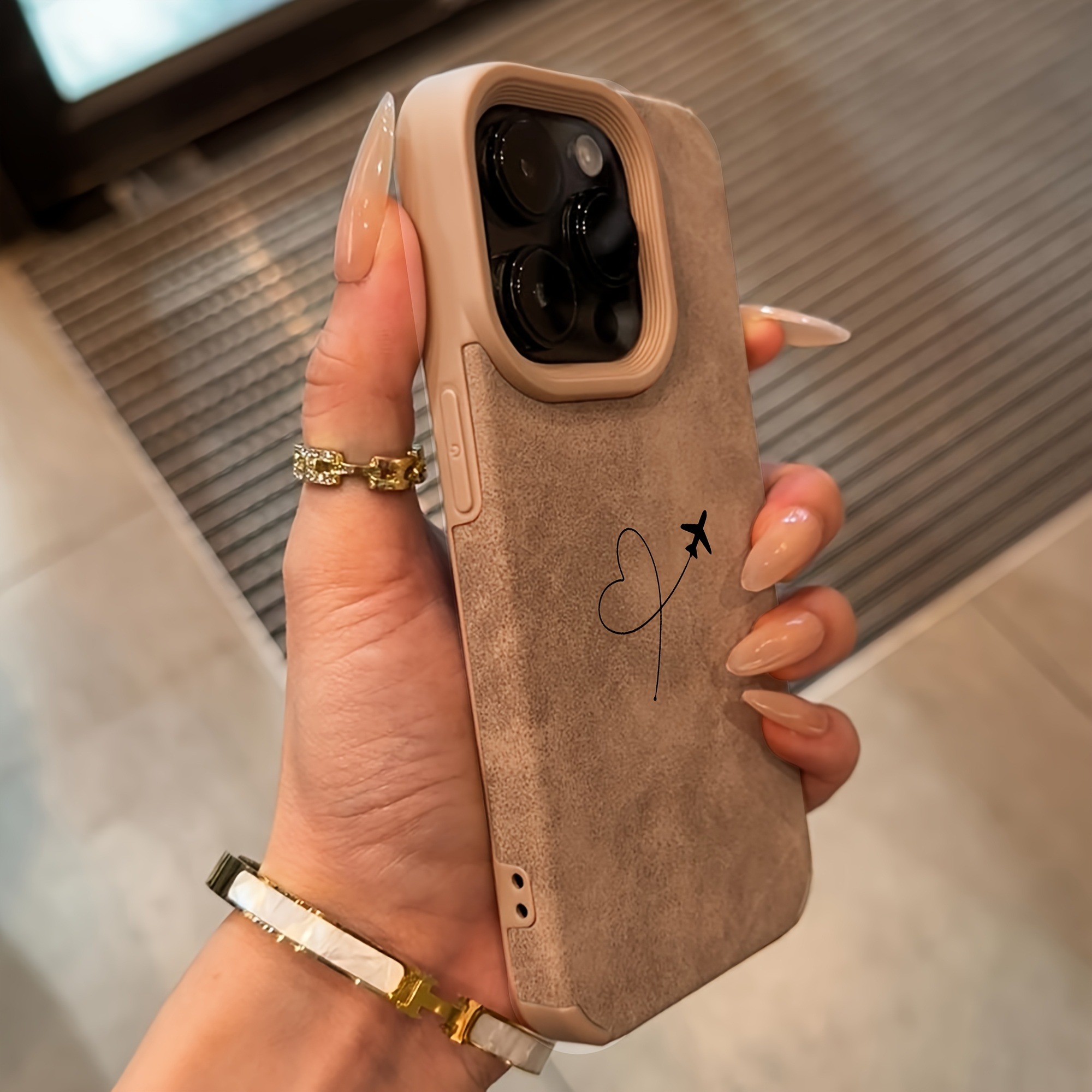 Airplane Route Love Heart Desi - Phone Cases Designer recensie en prijs
