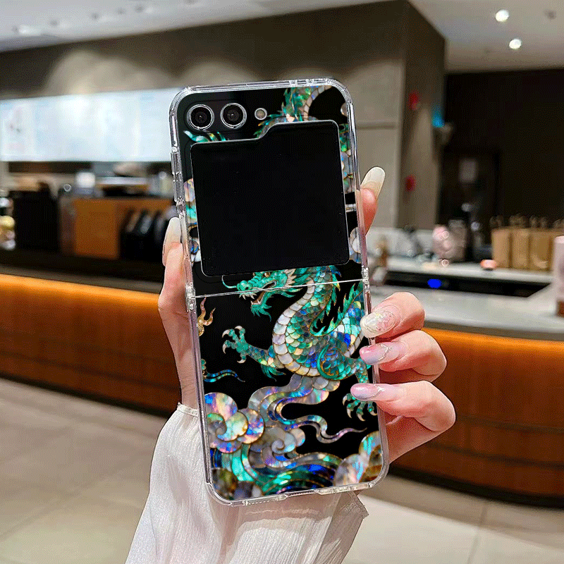 Stylish Tiger Dragon Marble Te - Phone Cases Z Flip 5 recensie en prijs