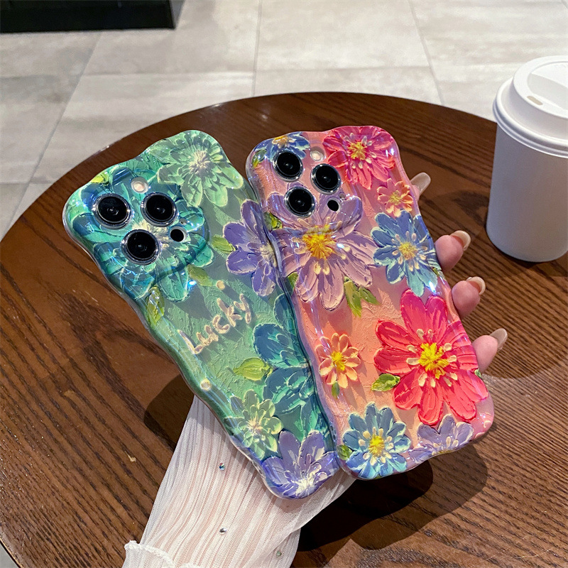 Retro Blue Light Oil Painting  - Phone Cases For Iphone 13 recensie en prijs
