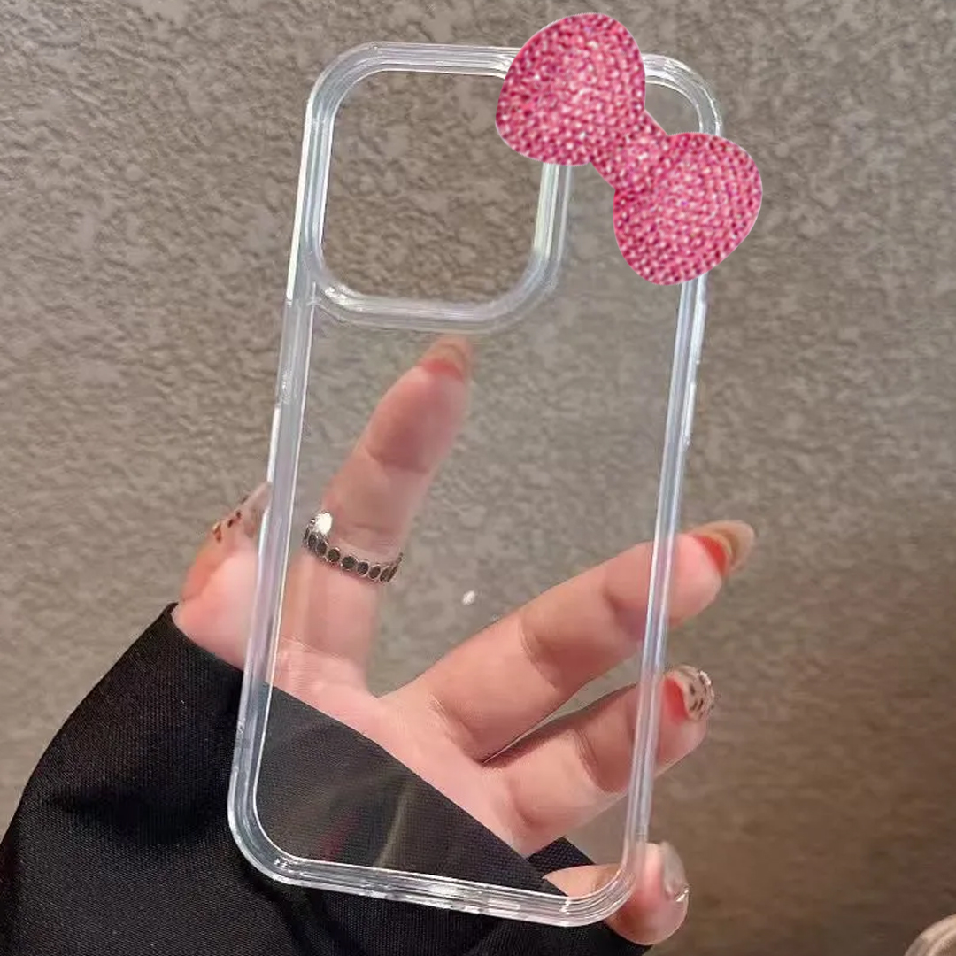 Colored 3D Bow Glitter Transpa - Phone Cases Best recensie en prijs
