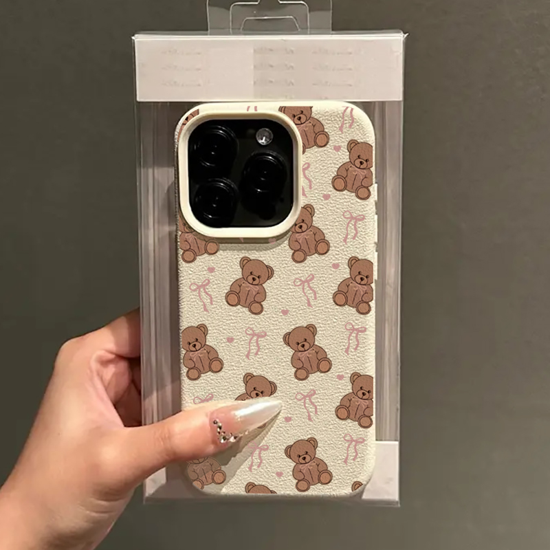 Cute Bow Tie Bear Lichee Patte - Phone Cases Girls recensie en prijs