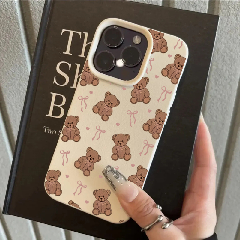 Cute Bow Tie Bear Lichee Patte - Phone Cases Girls recensie en prijs