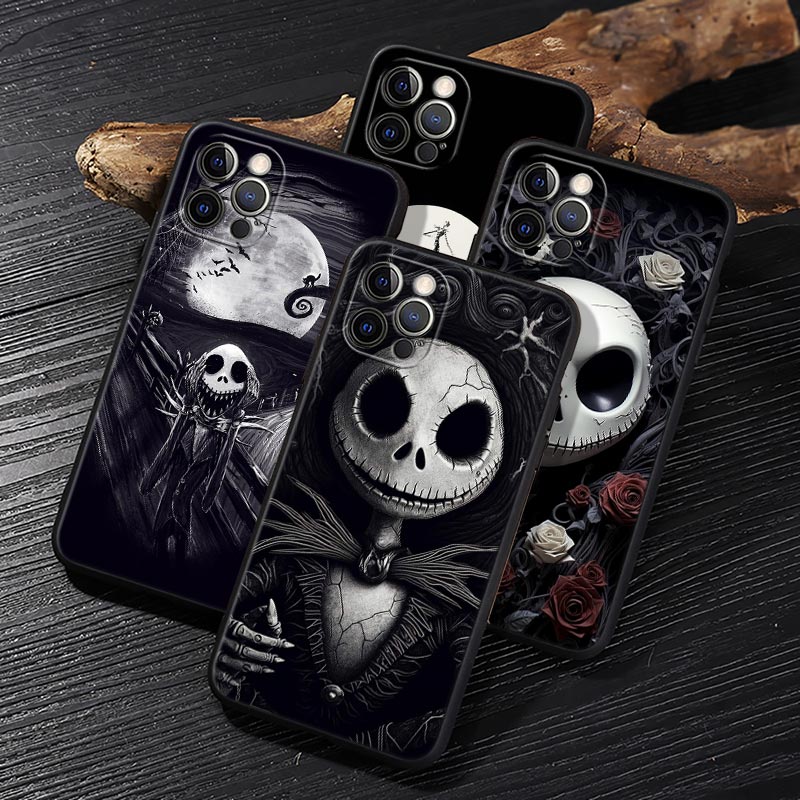 Jack Skellington Black Art Dis - Phone Cases Black recensie en prijs