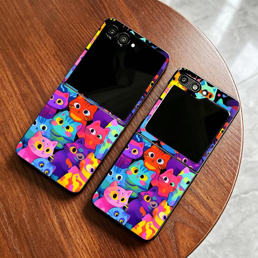 Full Cover Cat Phone Cover Cas - Phone Cases Z Flip 5 recensie en prijs