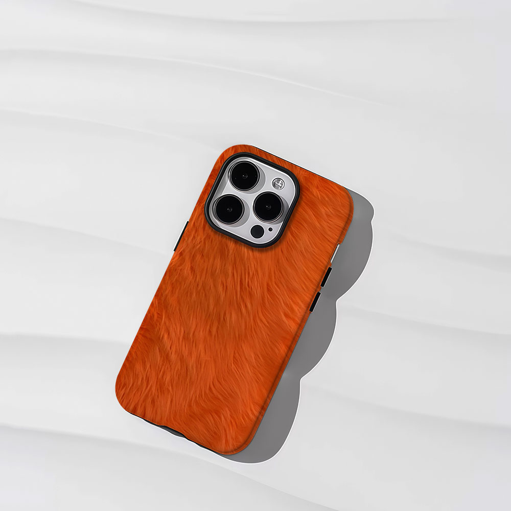Orange Fur Texture 2-in-1 Phon - Phone Cases Orange recensie en prijs